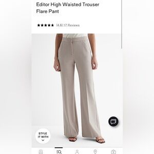 Editor high waisted trouser pant size 6